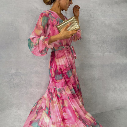 Seravie – Lightweight Summer Floral Wrap Dress