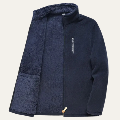 The Otranto Men’s Thermal Fleece Zip Up Outdoor Jacket with Pockets