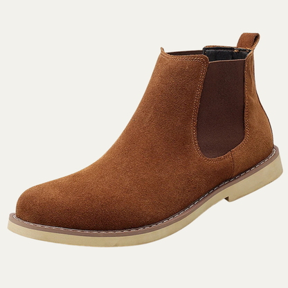 The Monaco Men’s Vintage Suede Zip Ankle Chelsea Boots