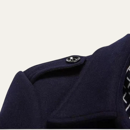 The Avebury Men's Smart Double Breasted Winter Trench Coat