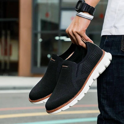 Knit Slip-on - Comfort Stretch Fit Breathable Shoes Black