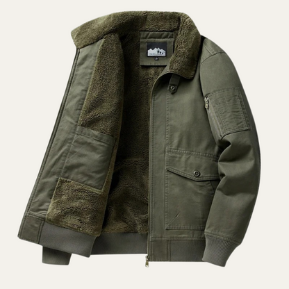 The Ironbridge Men’s Warm Winter Fleece Bomber Jacket