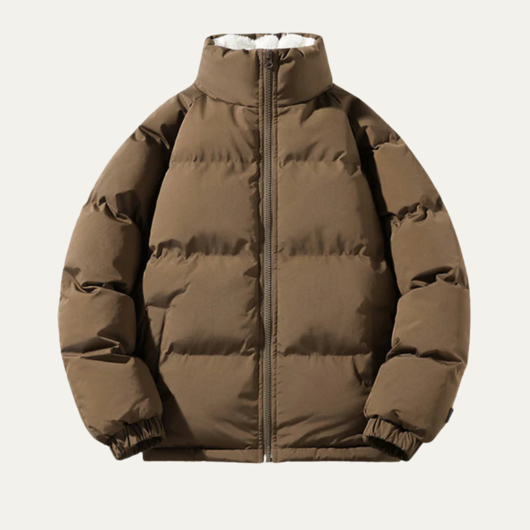 Men’s Reversible Sherpa Lined Puffer Jacket
