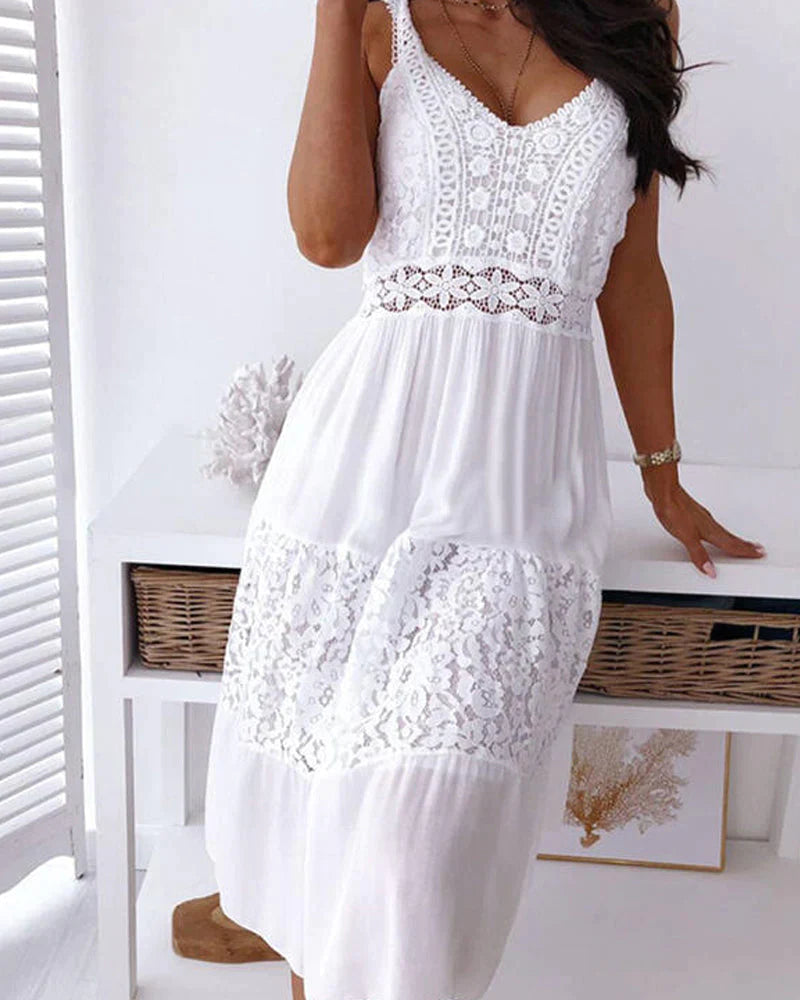 Chic Womens Sleeveless Summer Dress - BritishElegance