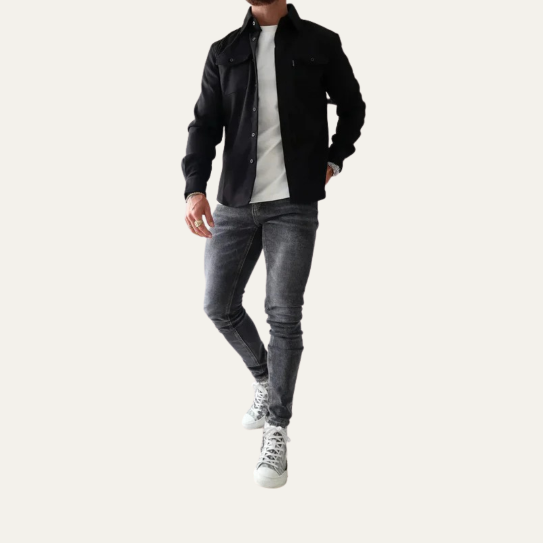 Men’s Military-Inspired Shacket