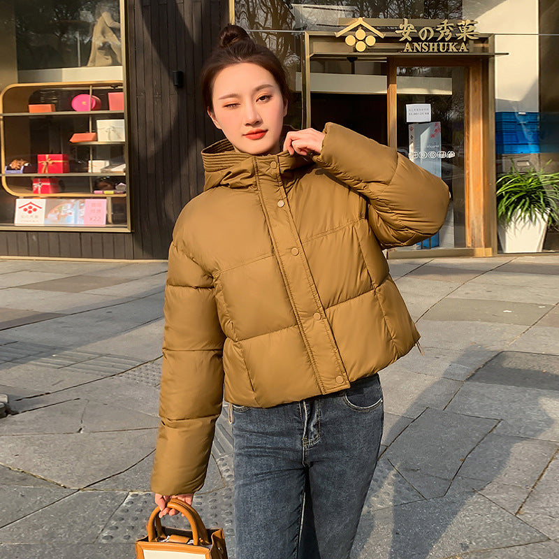 Warm Cozy Women's Short Parka Jacket
