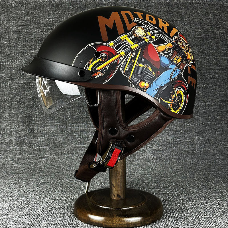 Lightweight Urban Half Face Helmet Quick Release