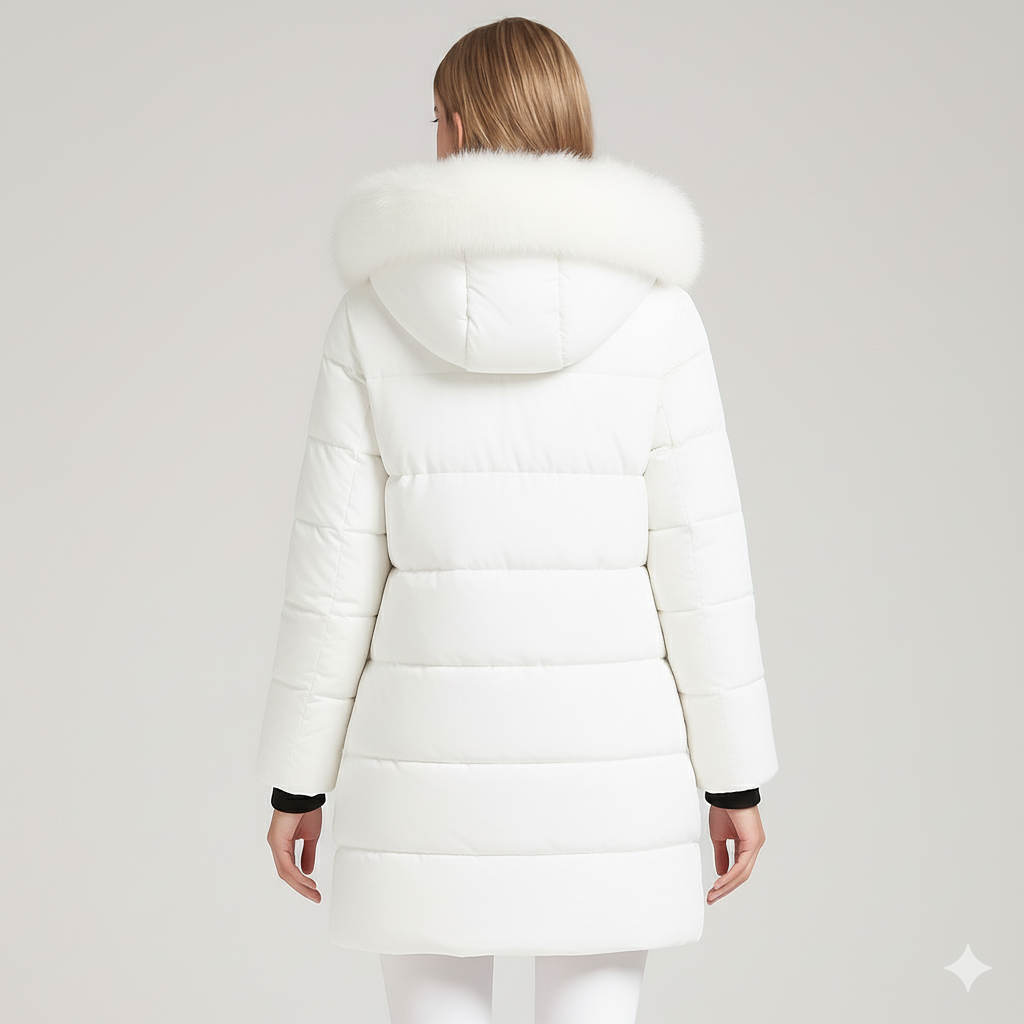 Alexis | Puffer Coat - Oversized Quilted Winter Outerwear with Fur Hood for Women