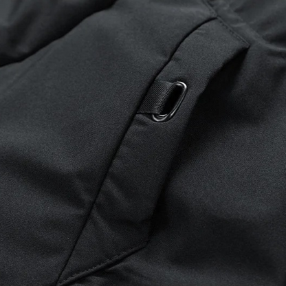 The Fulham Men’s Long Hooded Puffer Winter Jacket