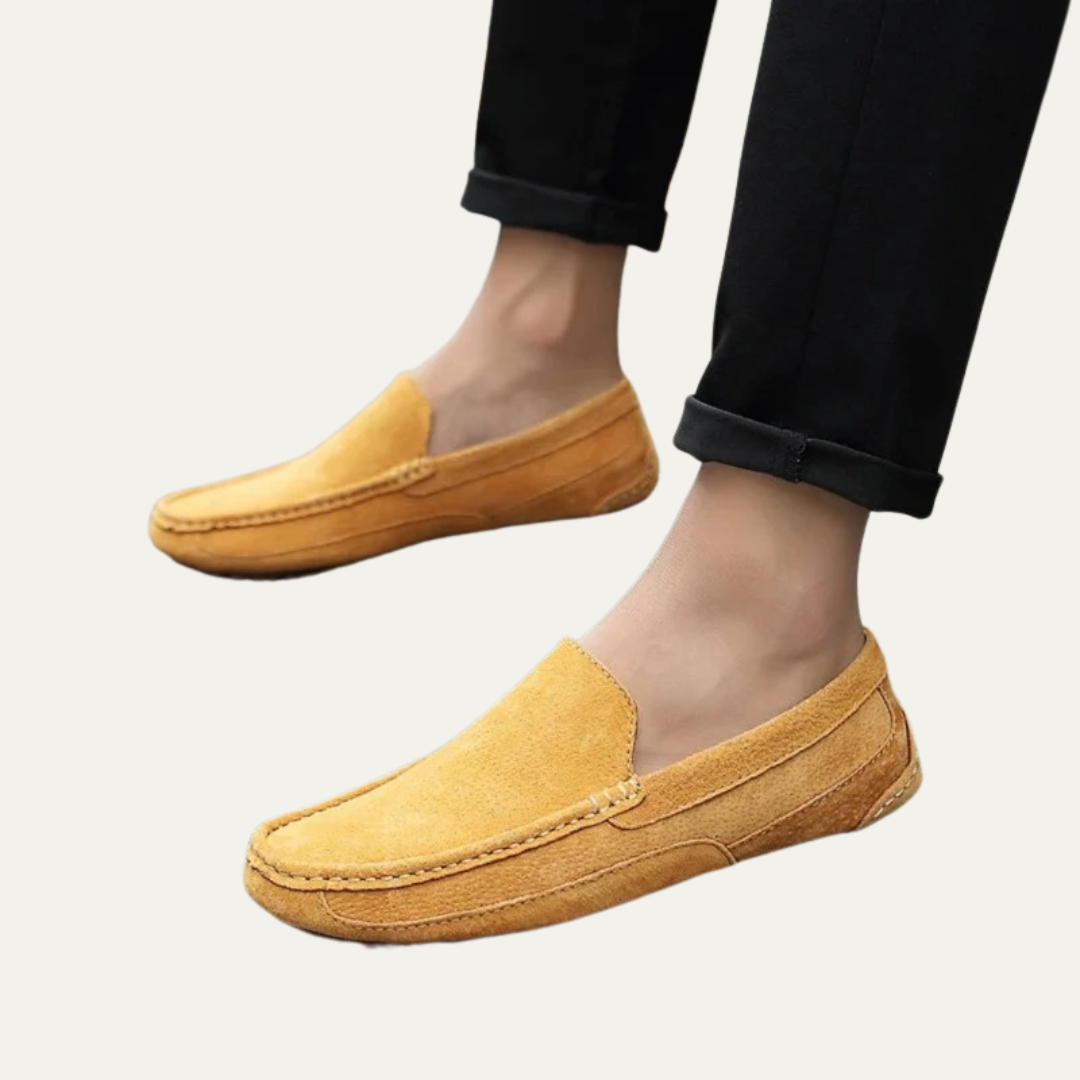 Men’s Suede Hand-Stitched Moccasins