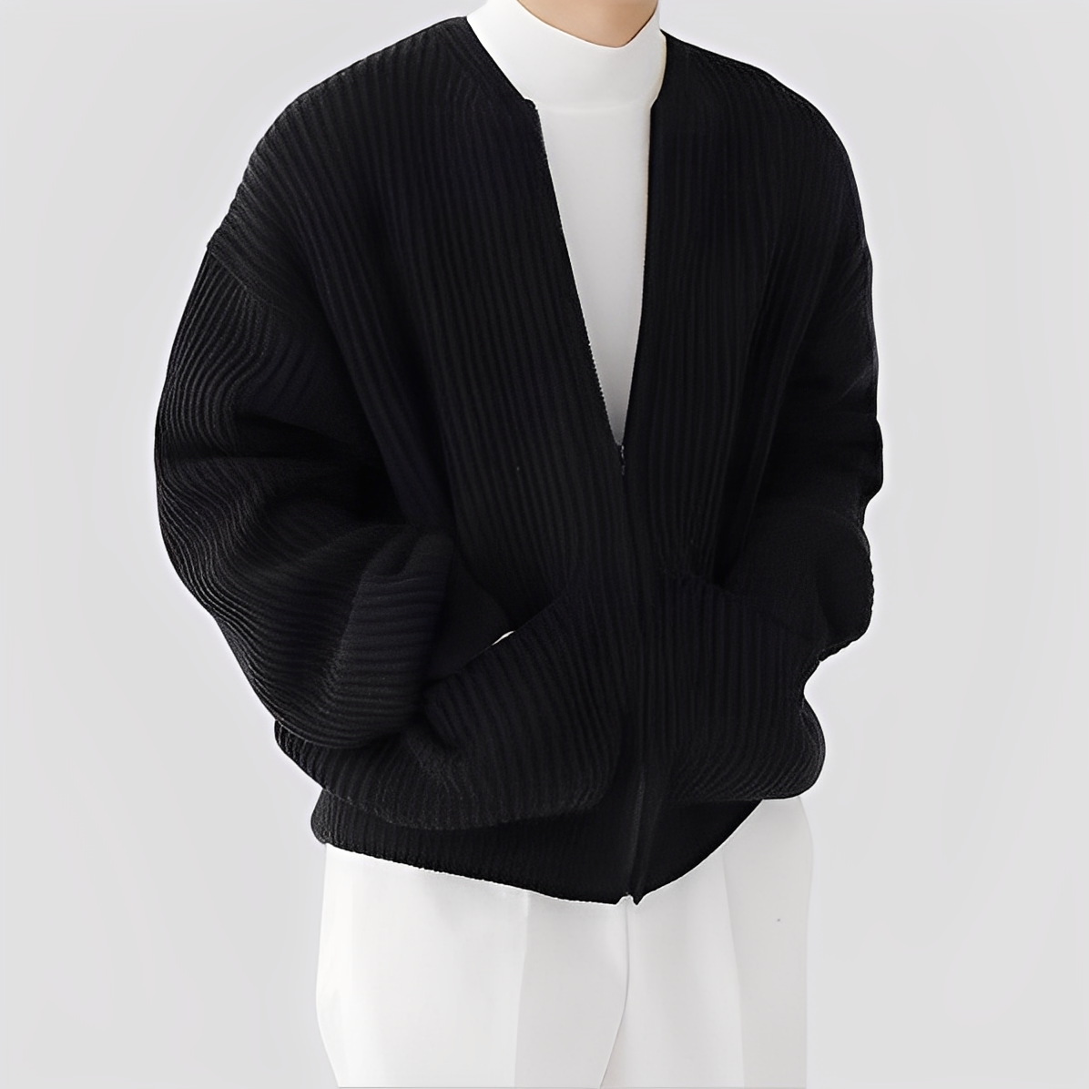 Cevori Stylish Loose Knit Cardigan
