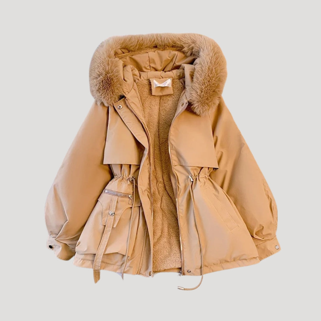 Warm Faux Fur Hooded Women's Parka Coat - BritishElegance