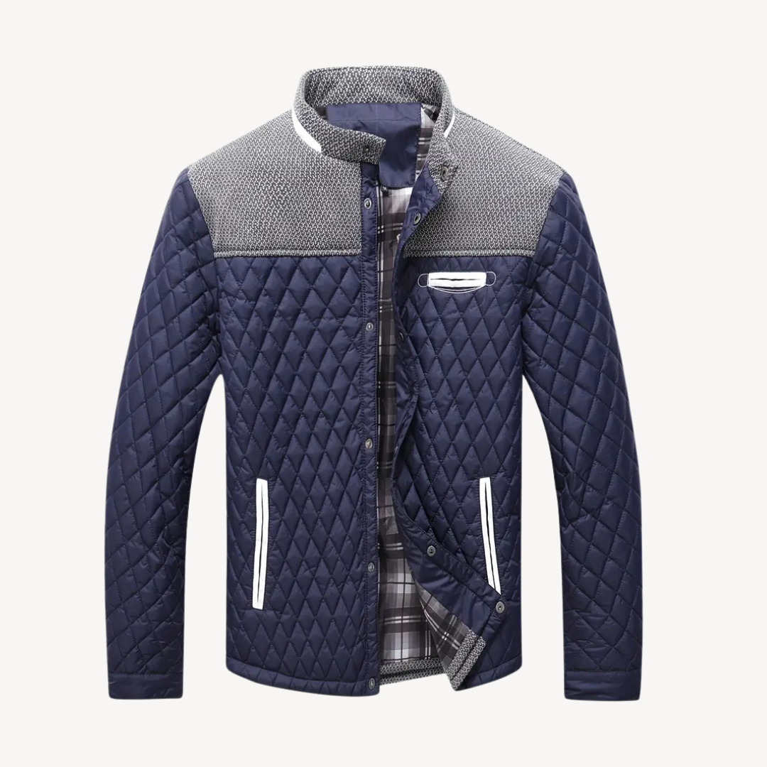 Quilted Colorblock Jacket Men