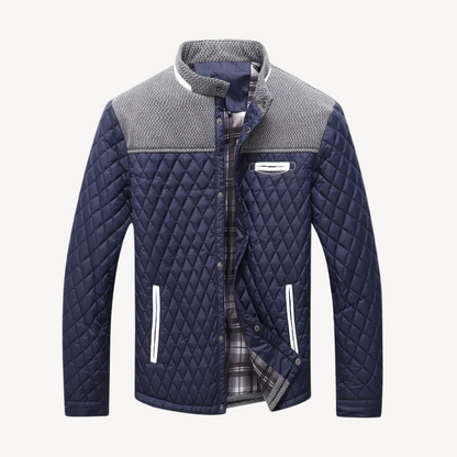 Quilted Colorblock Jacket Men