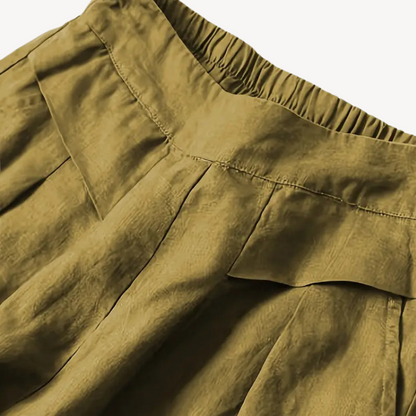 Women's Wide-Legged Linen Culottes