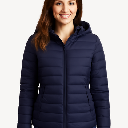 Women’s Quilted Puffer Jacket with Hood