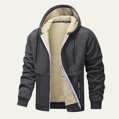 Men’s Sherpa Lined Heavy Zip Hoodie
