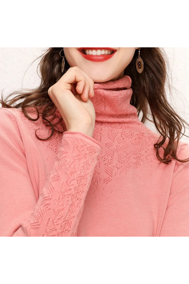 Warm Women's Cable Knit Winter Sweater
