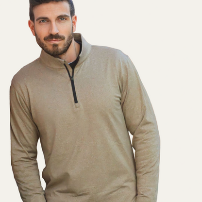 Men’s Technical Quarter Zip Stand Collar Shirt