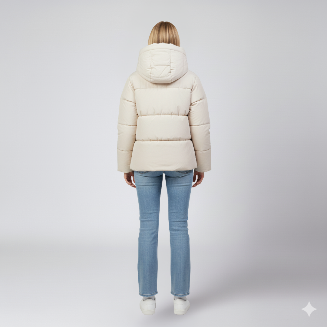 Julie | Puffer Jacket - Oversized Quilted High-Collar Winter Outerwear for Women