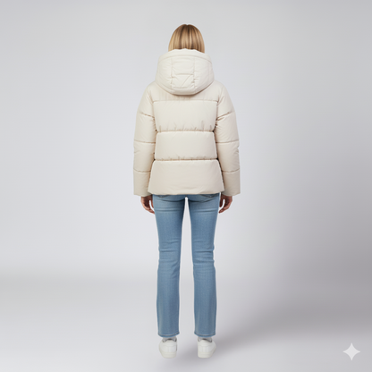 Julie | Puffer Jacket - Oversized Quilted High-Collar Winter Outerwear for Women