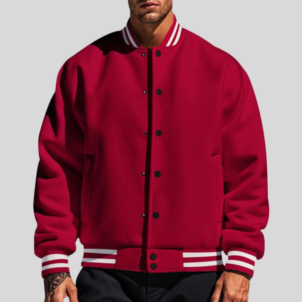 Men’s Classic Varsity Snap Jacket