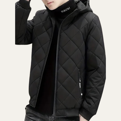 Men’s Modern Hooded Quilted Puffer Jacket