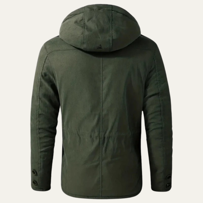 Men’s Corduroy Utility Jacket with Sherpa Collar