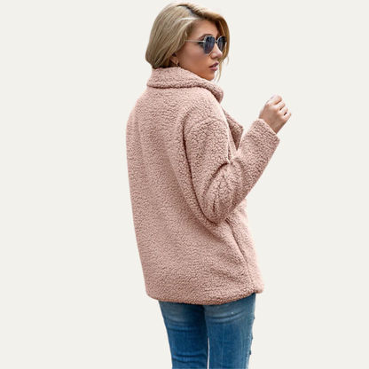 Women’s Plush Mid-Length Pea Coat