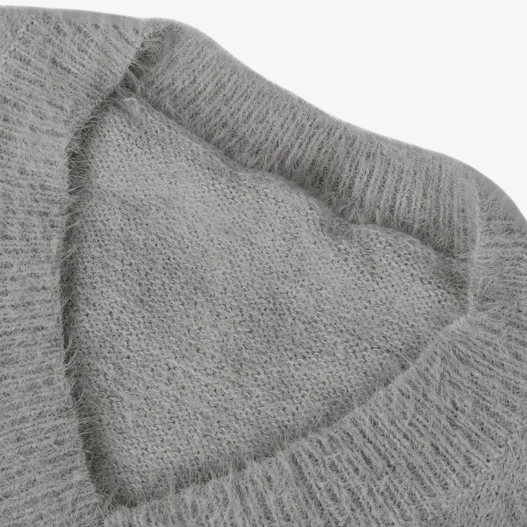 Pearl Detail V-Neck Sweater for Women