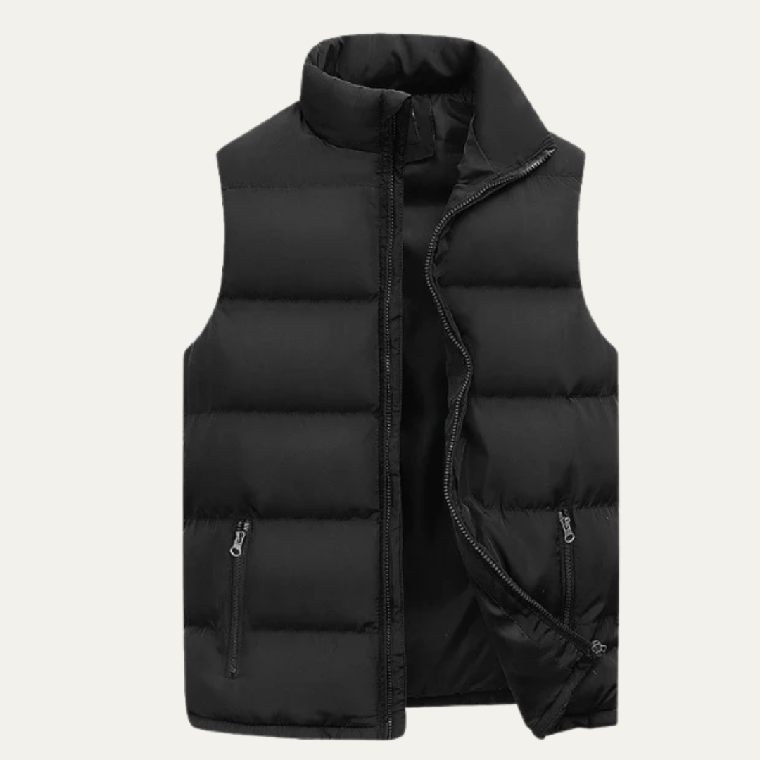Men’s Padded Zip-Up Quilted Puffer Vest