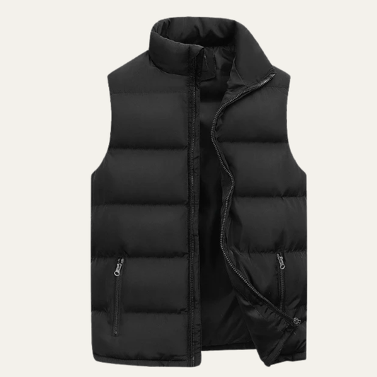 Men’s Padded Zip-Up Quilted Puffer Vest