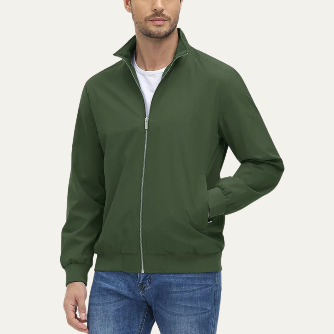 Men’s Lightweight Full Zip Windbreaker Jacket