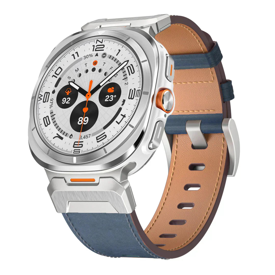 Durable Leather Band for Galaxy Watch Ultra