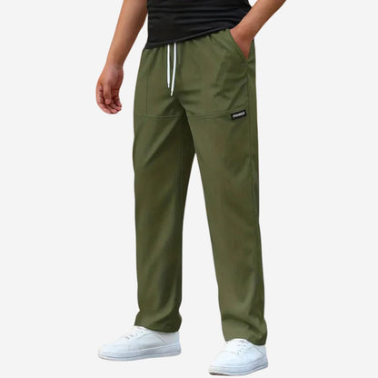 Men’s Loose Fit Casual Drawstring Athletic Trousers