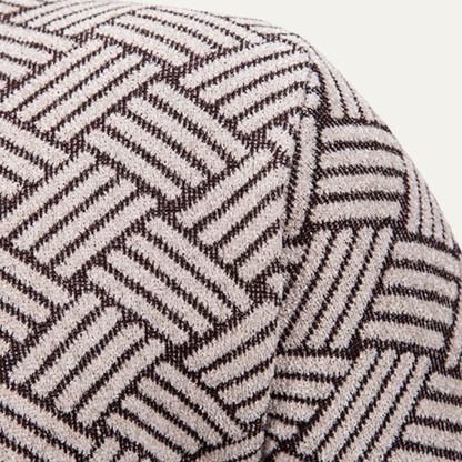 The Volterra Men’s Elegant Knit Diamond Pattern Jacket with Stand Collar