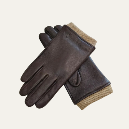 The Palermo Men's Leather Warm Wool Lined Winter Driving Gloves