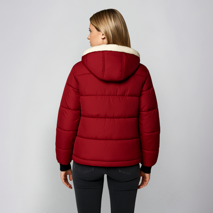Mattea | Hooded Jacket - Fleece-Lined Winter Outerwear for Women