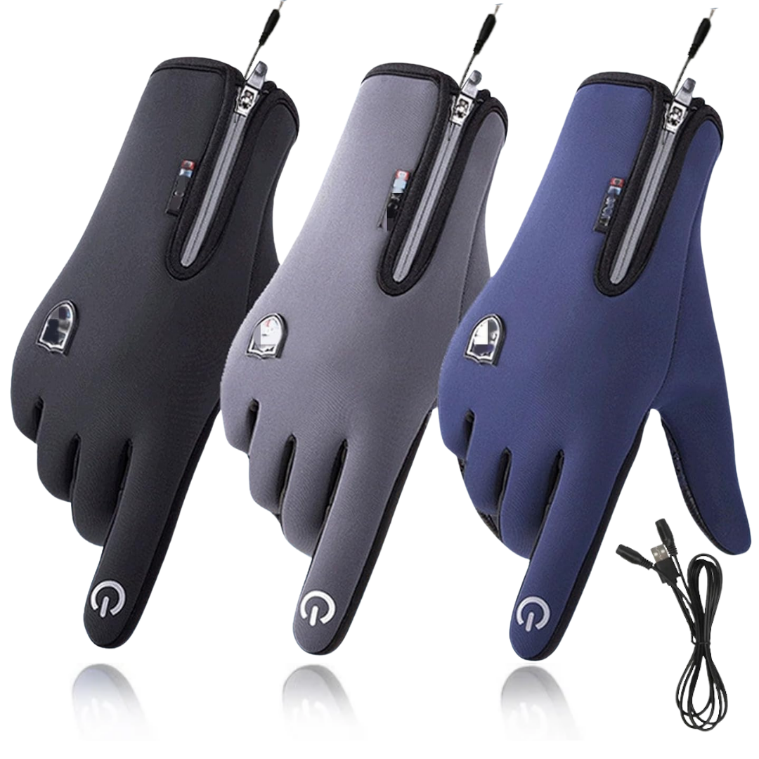 Outdoor Heated Gloves | Windproof & Waterproof – Plus Velvet Warmth