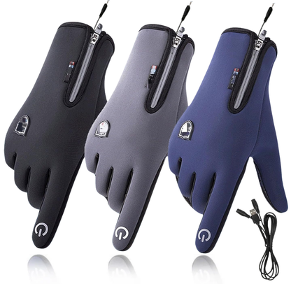 Outdoor Heated Gloves | Windproof & Waterproof – Plus Velvet Warmth
