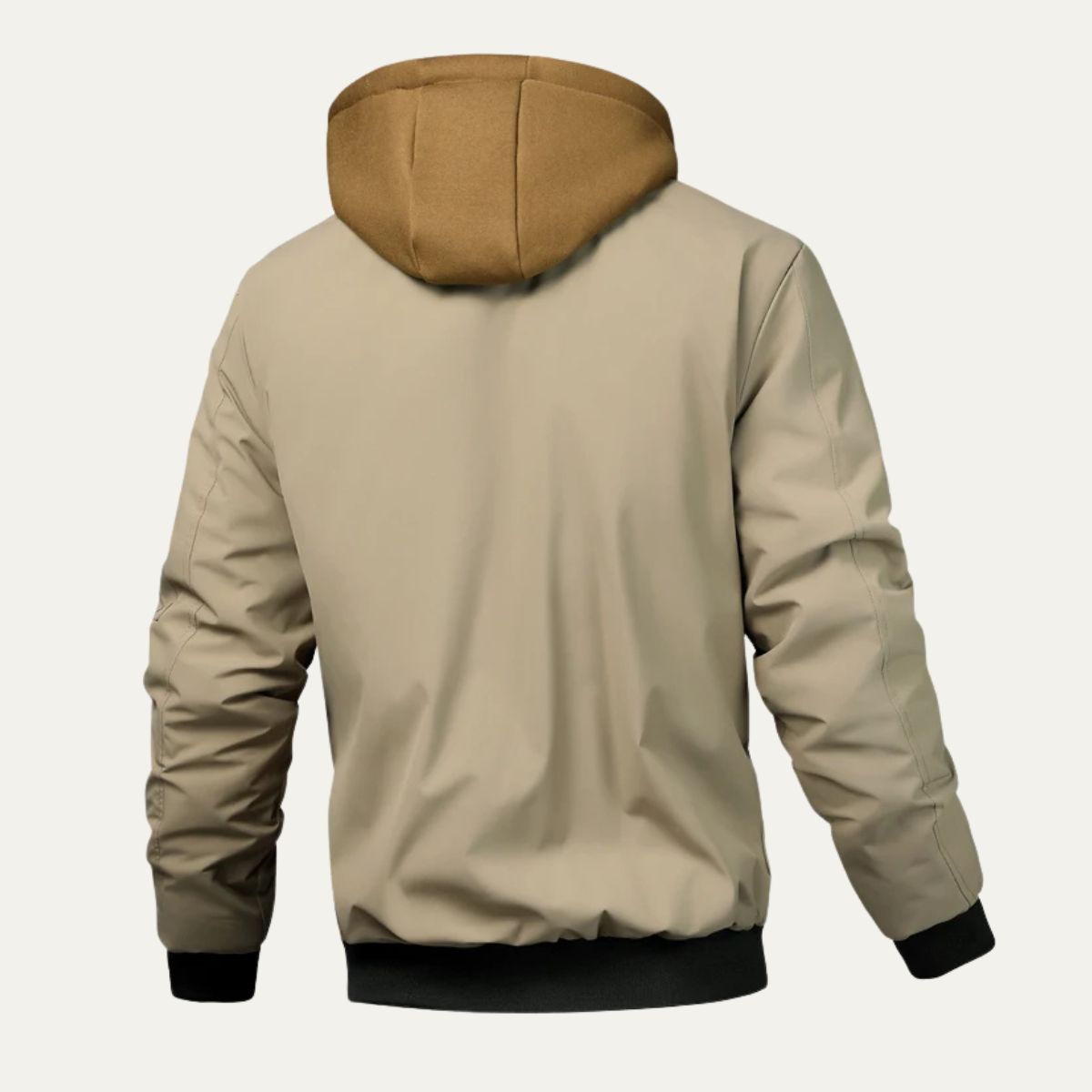 Men’s Casual Quilted Hooded Bomber Jacket