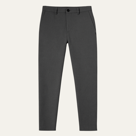 The Santorini Classic Chino Trousers For Men - Grey