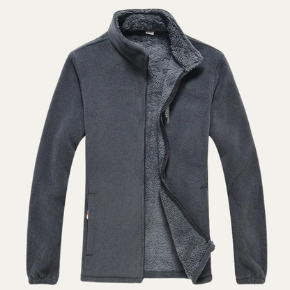The Otranto Men’s Thermal Fleece Zip Up Outdoor Jacket with Pockets