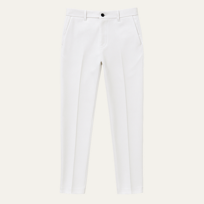 The Santorini Classic Chino Trousers For Men - White