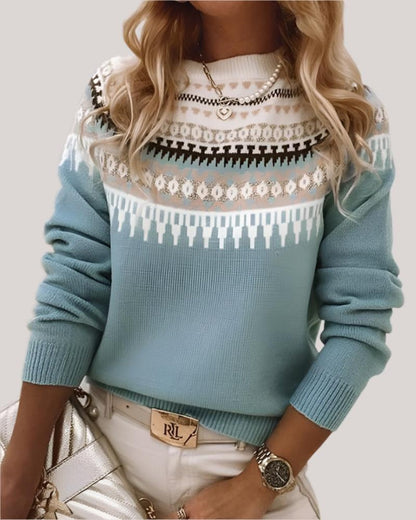 Ladies Cozy Crew Neck Sweater