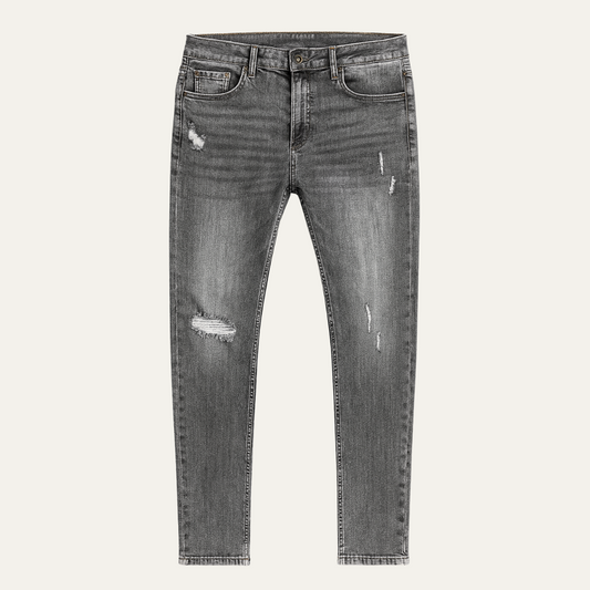 The Rome Men's Slim Fit Denim Jeans - Trendy Stretch Trousers