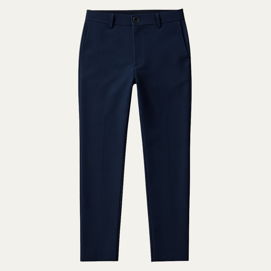 The Santorini Classic Chino Trousers For Men - Navy Blue