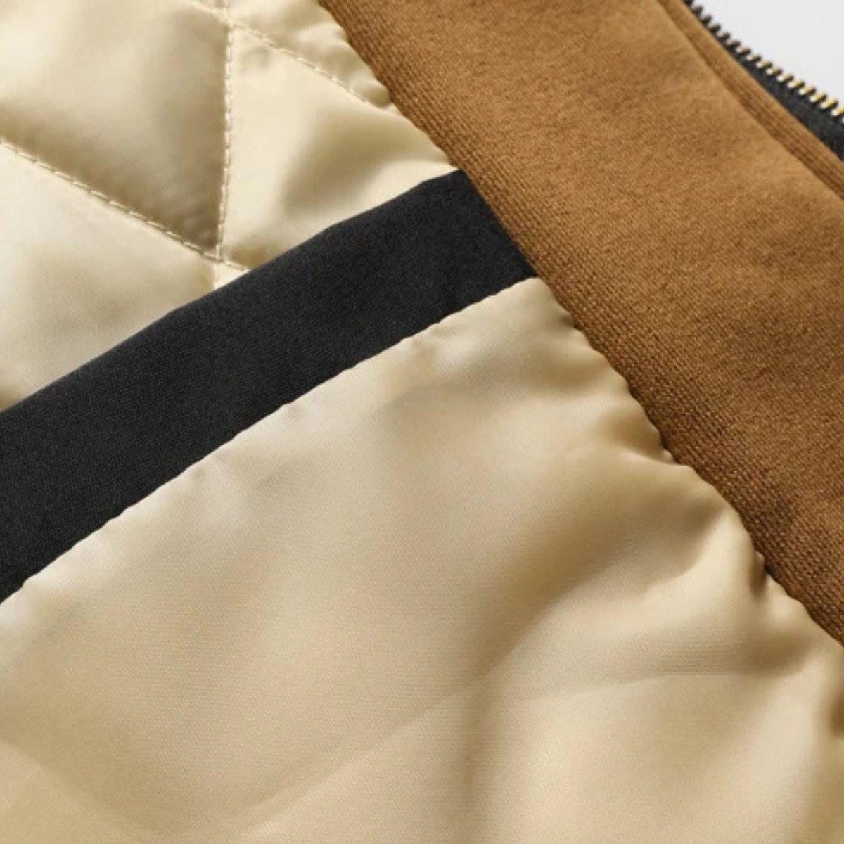 Men’s Casual Quilted Hooded Bomber Jacket