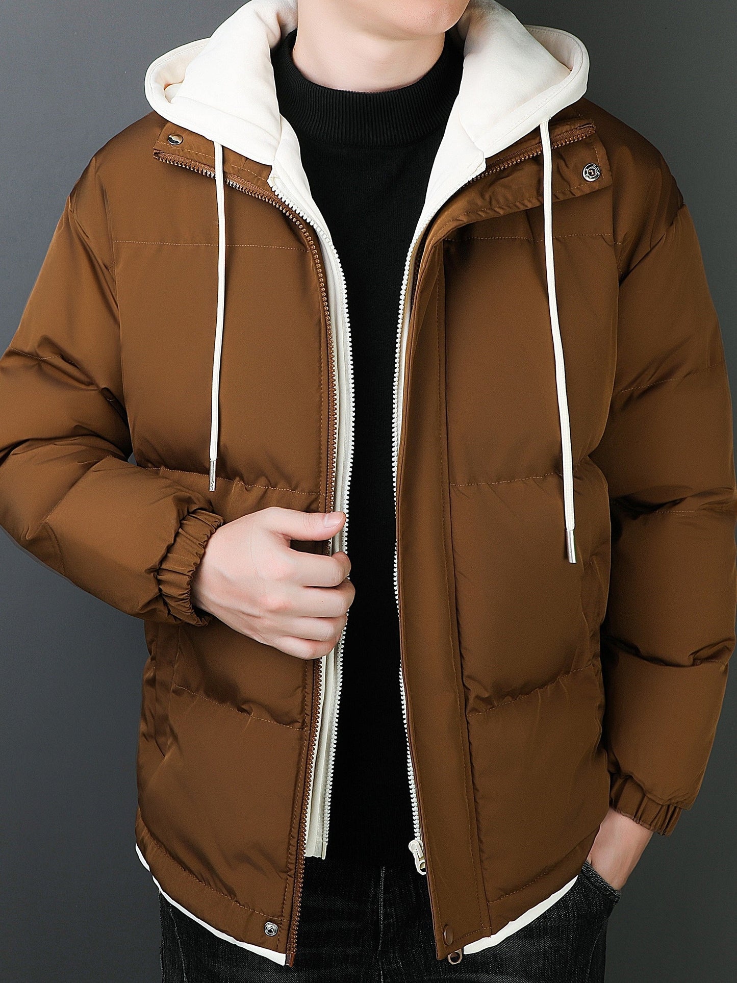 Comfortable Insulated Men's Winter Coat for Daily Use
