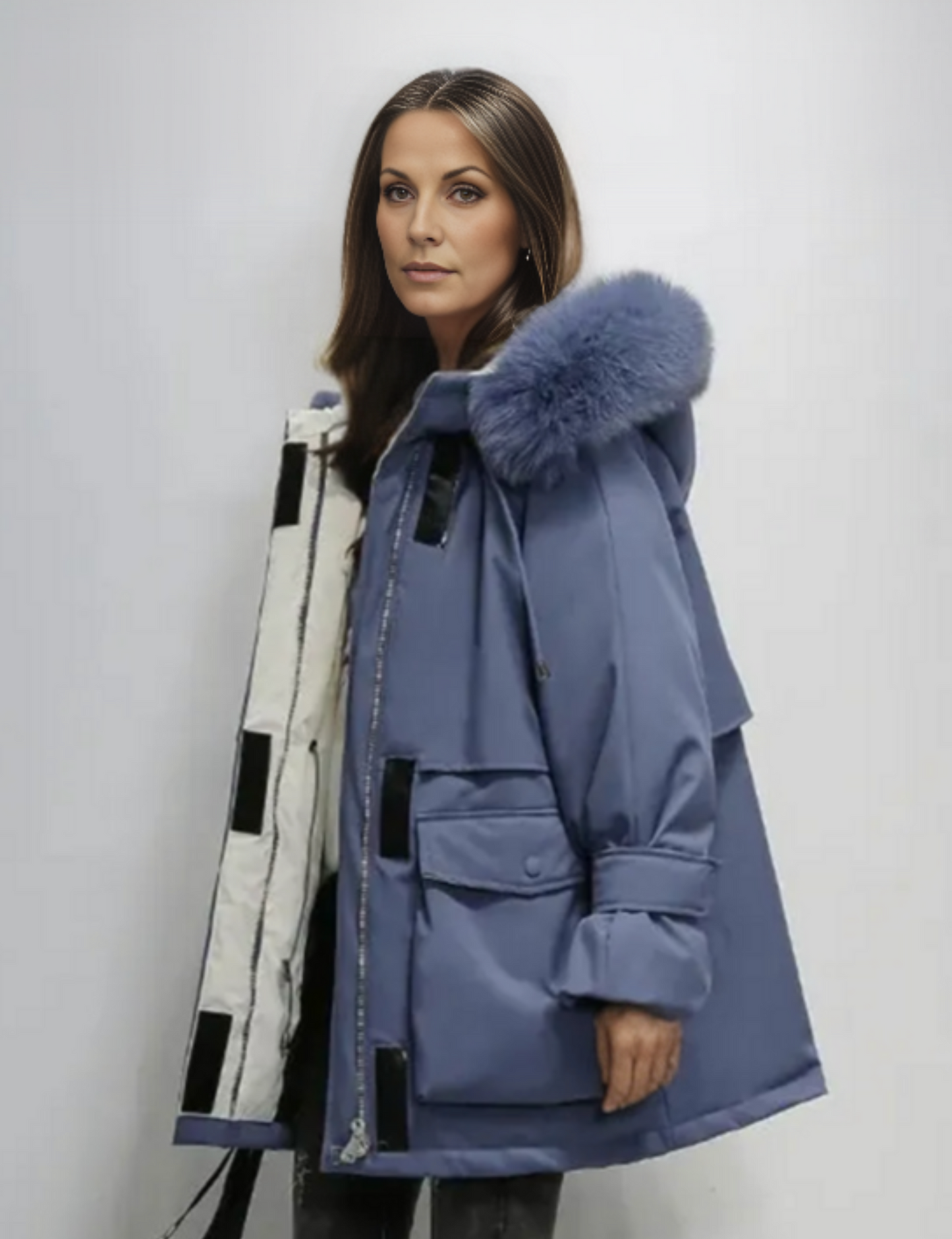 Warm Vegan Parka Coat for Women - BritishElegance